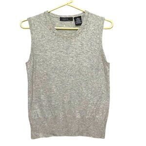 Vintage George Designs by Mark Eisen Womens Tank Top M Heathered Beaded Boho